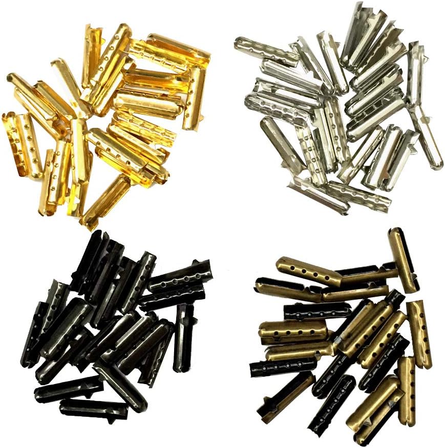 aglet　1001 12/24/36/48 PCS Metal Aglets DIY Shoelaces Repair Shoe Lace